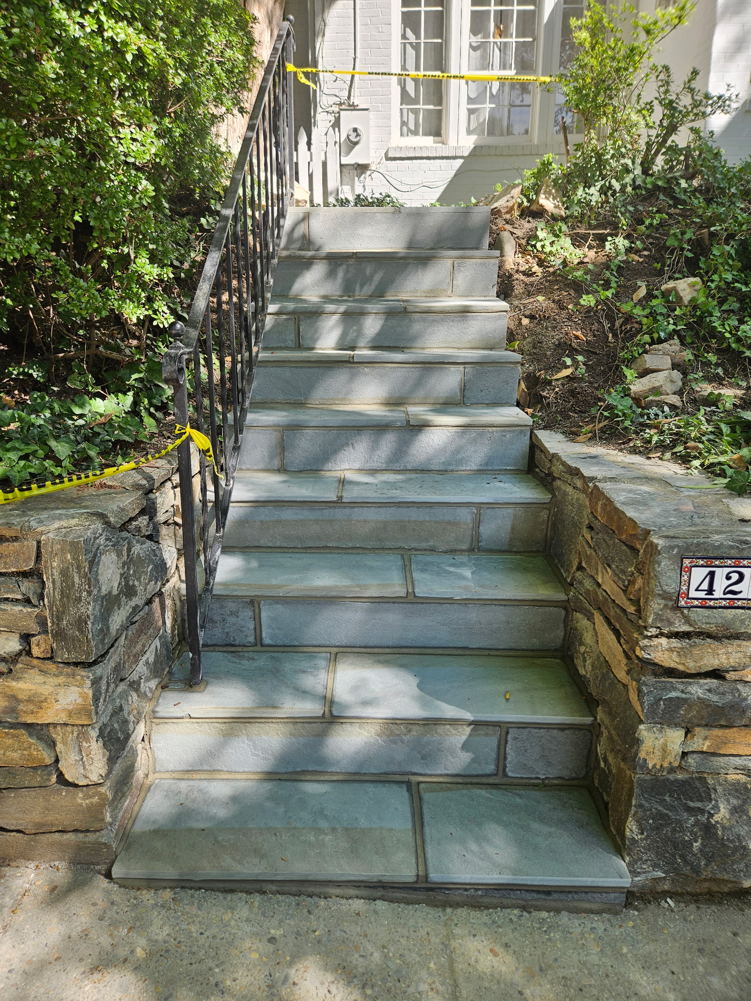 Flagstone stairs